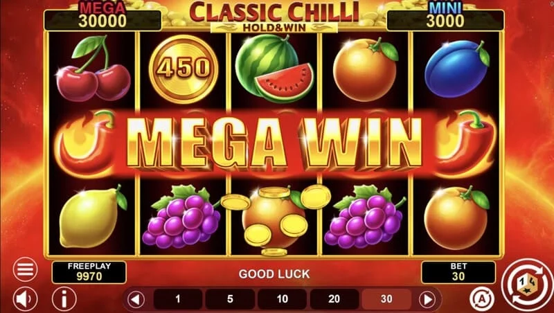 Classic Chilli Hold & Win - võidukombinatsioon 243 viisil